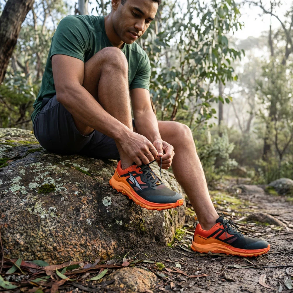 Altra - Lone Peak 9+ Black/Orange - Mens - Image 2