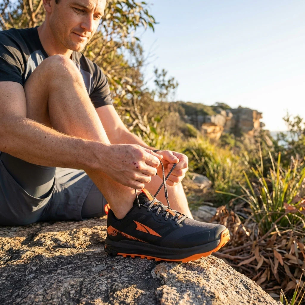 Altra - Lone Peak 9+ Black/Orange - Mens - Image 2
