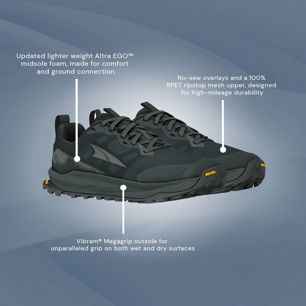 Altra - Lone Peak 9+ WIDE - Black - Mens - Image 6