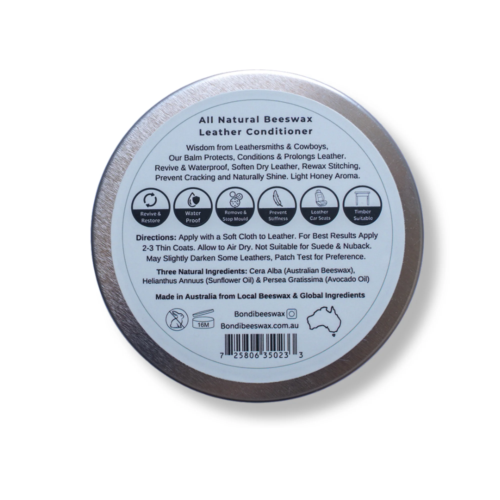 Bondi Beeswax Leather Conditioner & Waterproof Wax - Image 3