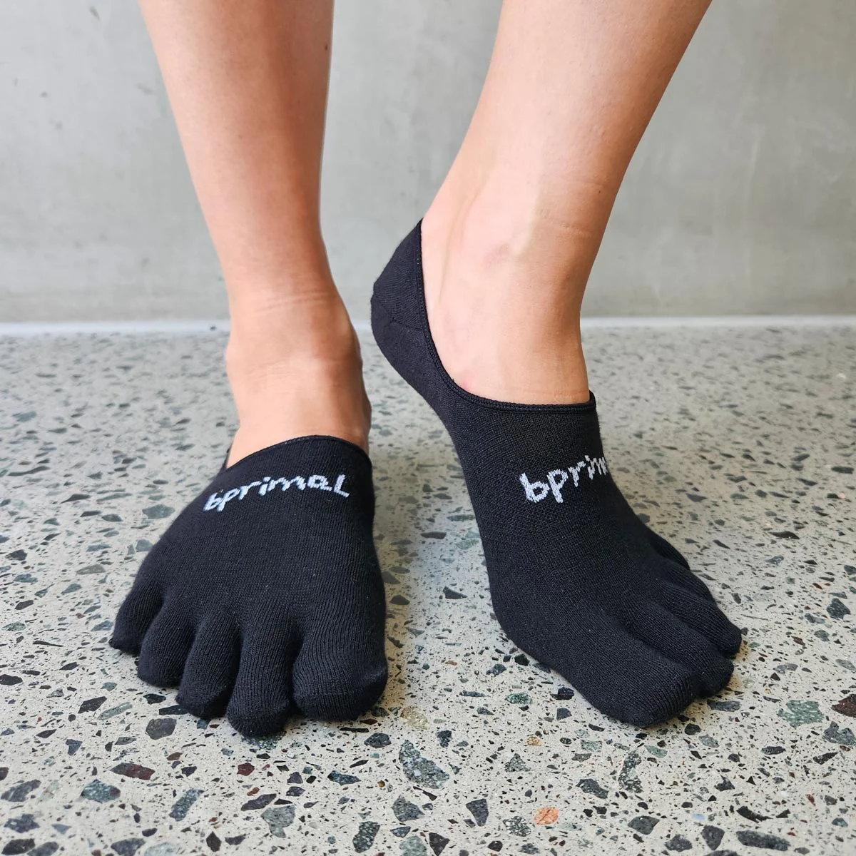 Bprimal Everyday Five-Toe Socks - Hidden - Thin Weight - Black - Image 9