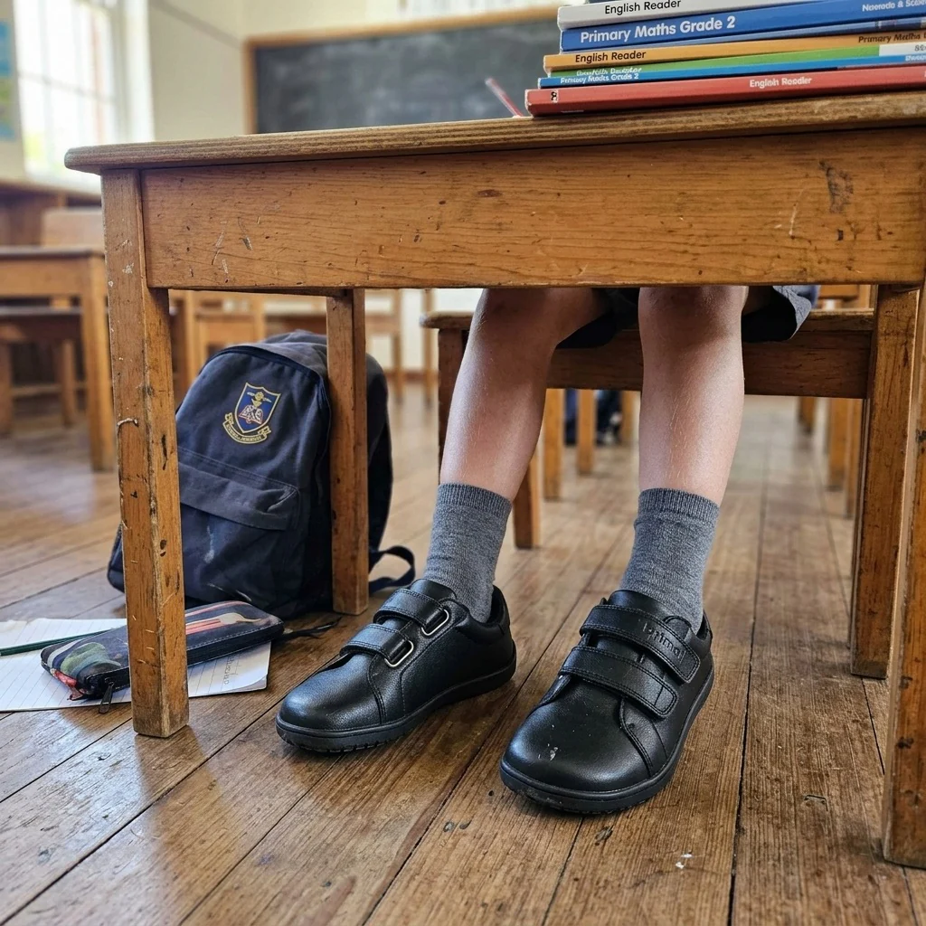 Bprimal Kids - Classic 2.0 - Blackout (Leather) School Shoes - Image 8