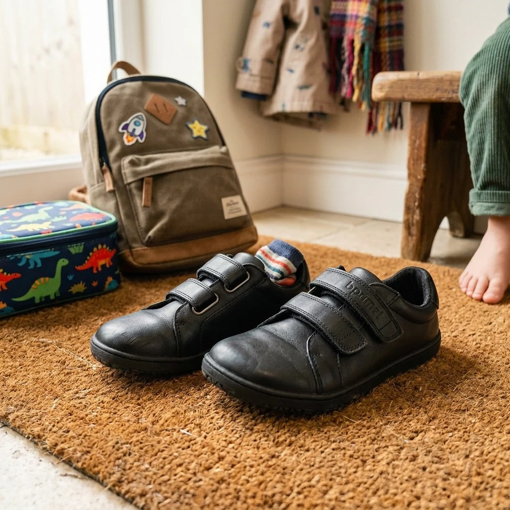 Bprimal Kids - Classic 2.0 - Blackout (Leather) School Shoes - Image 12