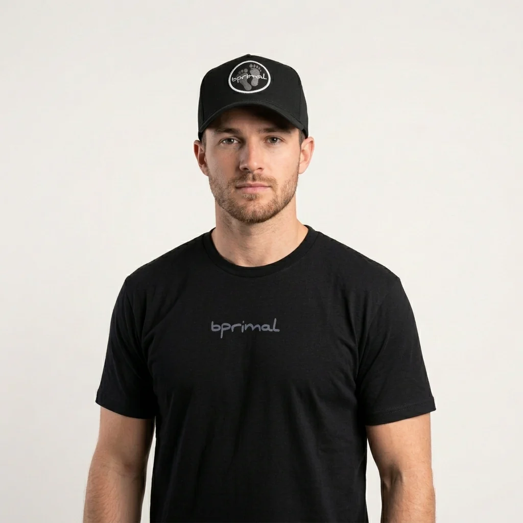 Bprimal Snapback Cap (Sustainable Cotton) - Black - Image 5