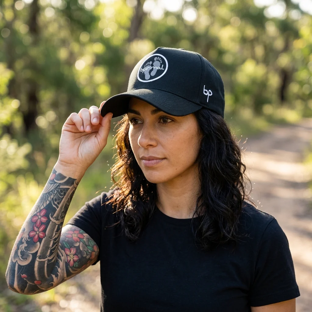 Bprimal Snapback Cap (Sustainable Cotton) - Black - Image 8