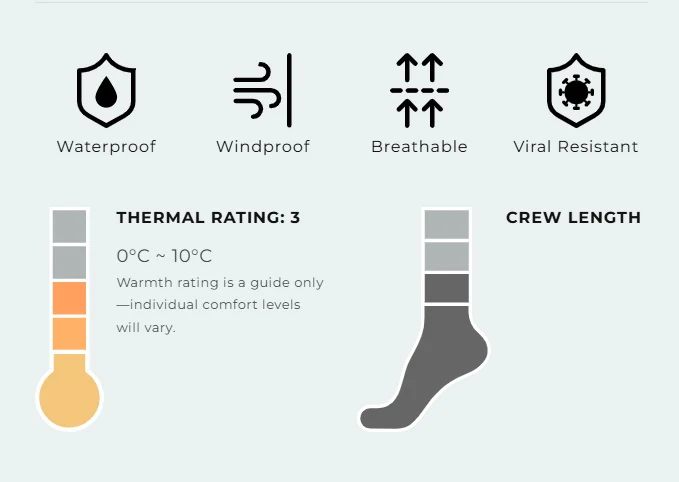 DexShell - Thermlite Waterproof Socks - Crew - Black - Image 3