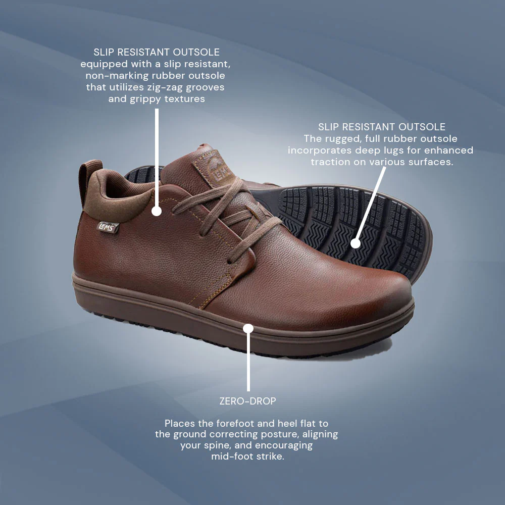 Lems - Chukka Grip - Chestnut - Leather (Unisex) - Image 6