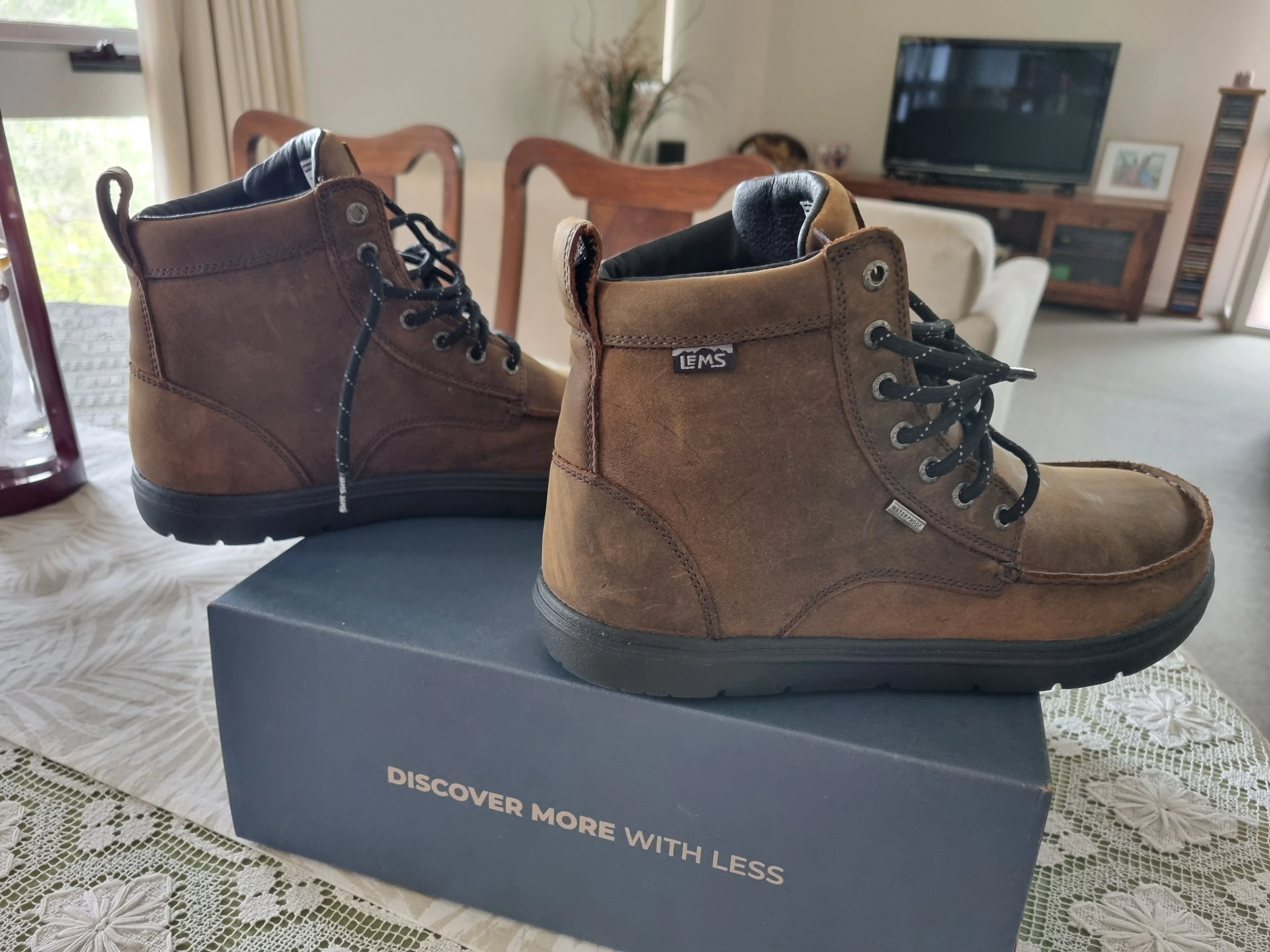 PRELOVED-Lems - Waterproof Boulder Boot - Weathered Umber (Unisex) - US M11 - Image 3