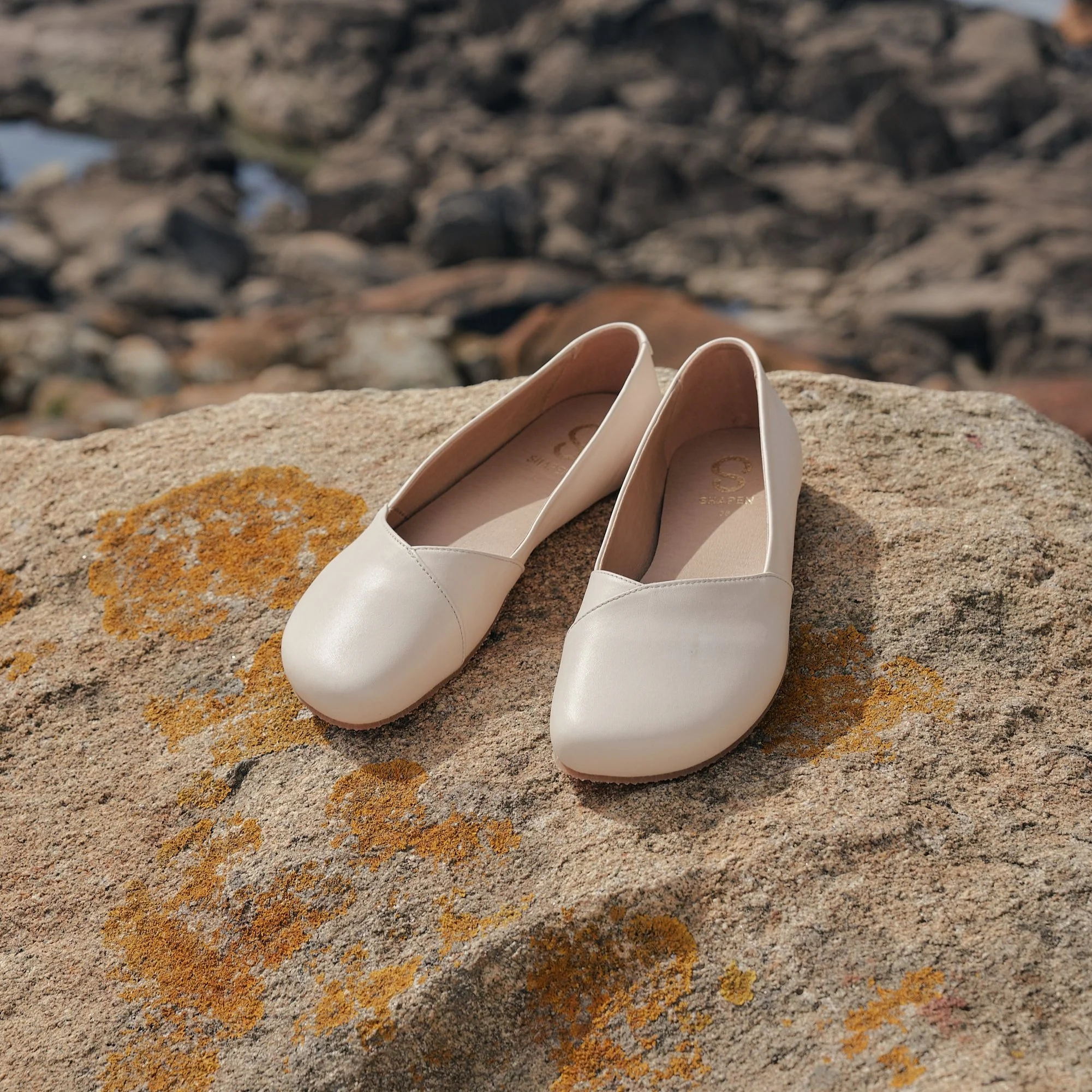 Shapen - PEONY WIDE Barefoot Ballerinas - Beige (Womens) - Image 3