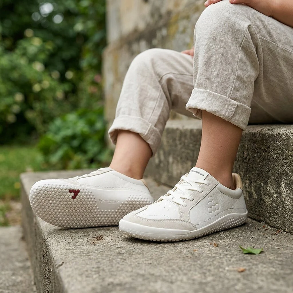 Vivobarefoot - Gobi Sneaker Juniors - Limestone - Image 2