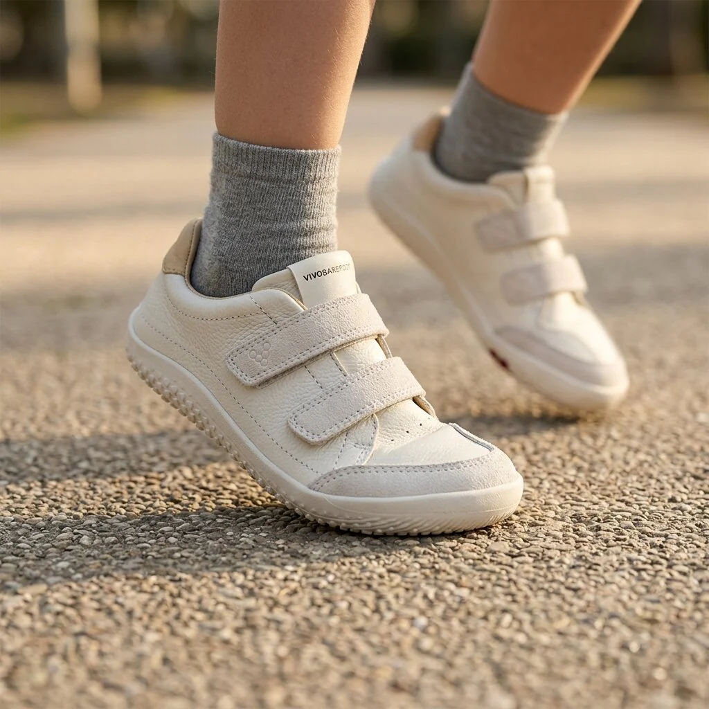 Vivobarefoot - Gobi Sneaker Kids - Limestone - Image 2
