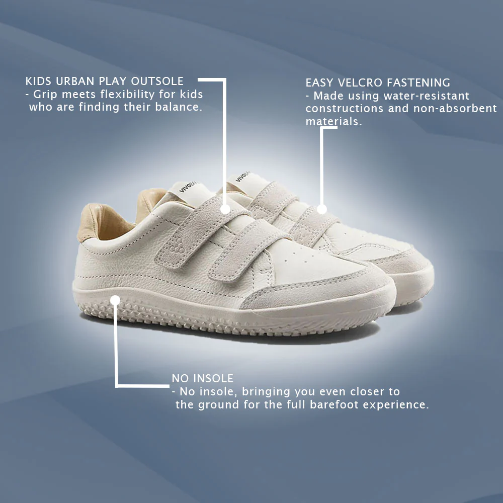 Vivobarefoot - Gobi Sneaker Kids - Limestone - Image 6
