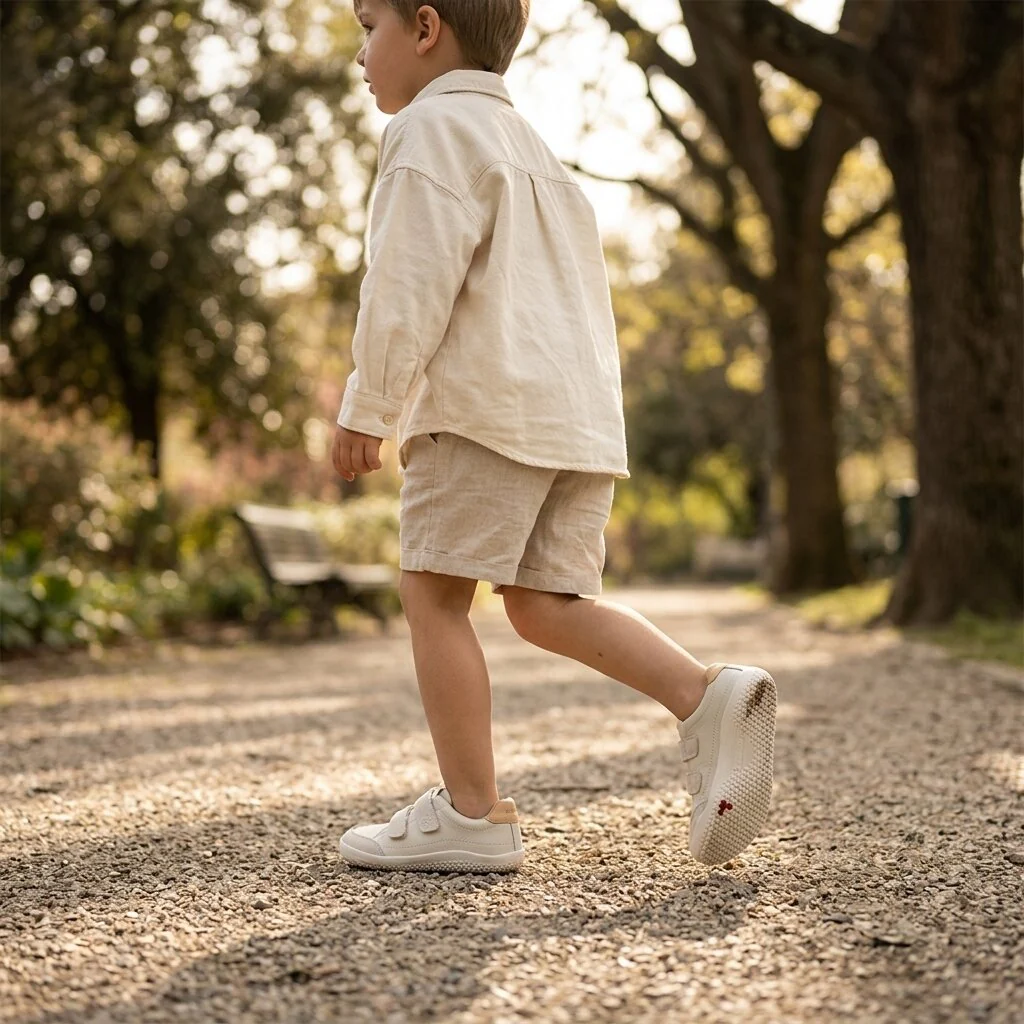 Vivobarefoot - Gobi Sneaker Kids - Limestone - Image 7