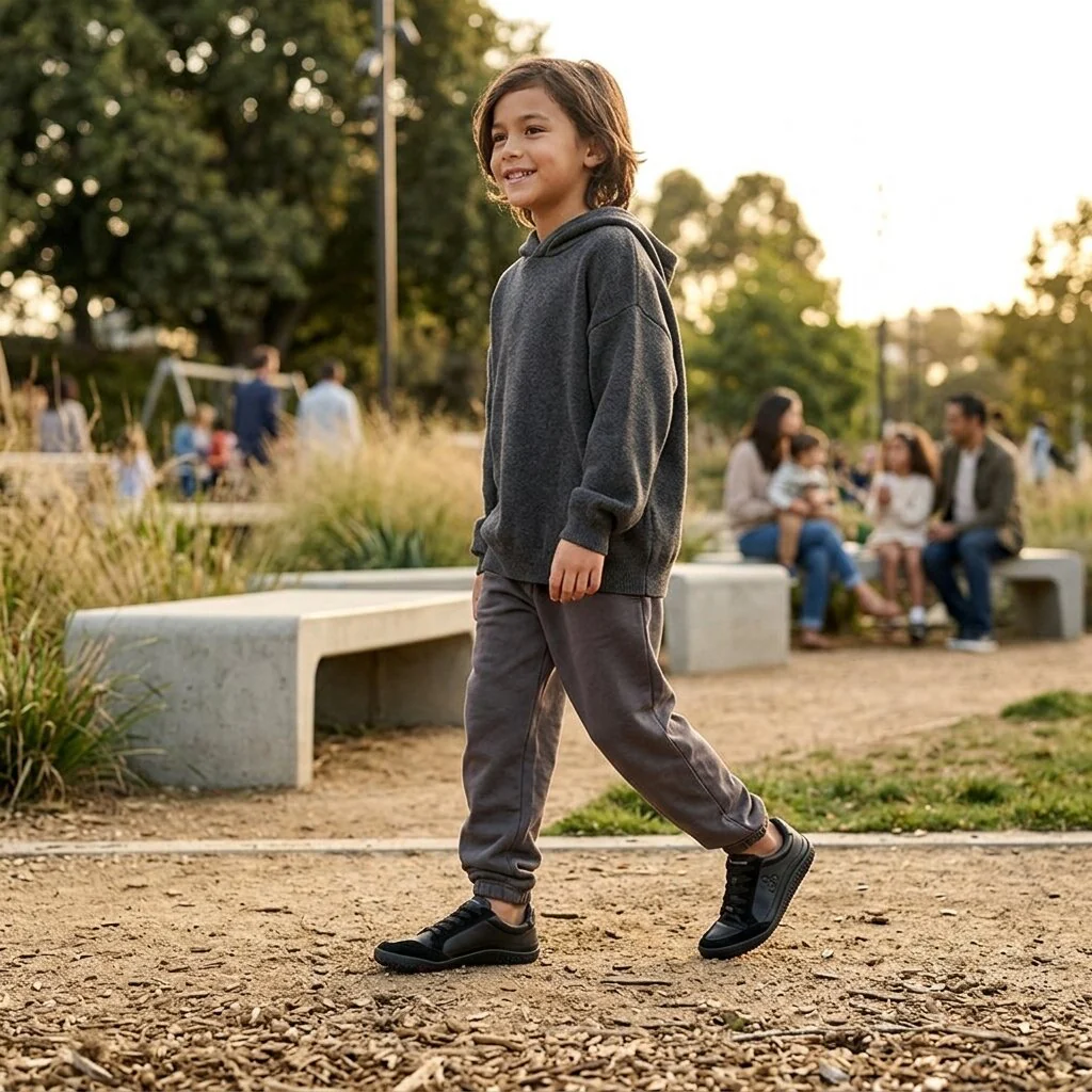 Vivobarefoot - Gobi Sneaker School Juniors - Obsidian - Image 7