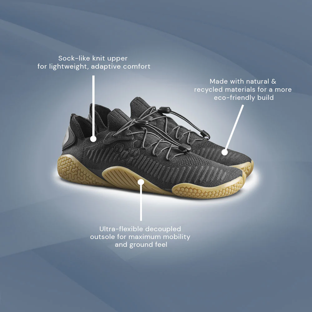 Vivobarefoot Motus Flex Natural (Womens) - Obsidian - Image 6