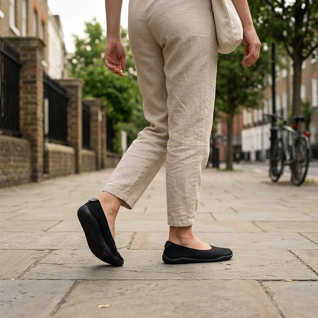Vivobarefoot Primus Asana Yin Ballerina Knit (Womens) - Obsidian - Image 7