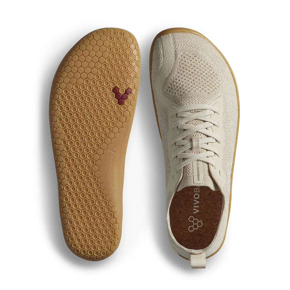 Vivobarefoot Primus Lite Knit Natural - Coconut (Womens) - Image 4
