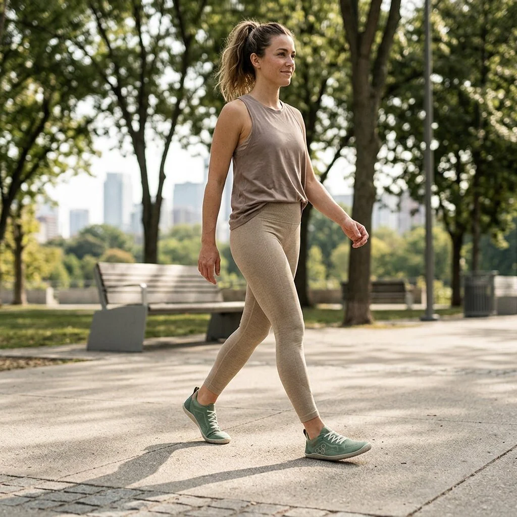Vivobarefoot Primus Lite Knit Natural - Dusty Green (Womens) - Image 7