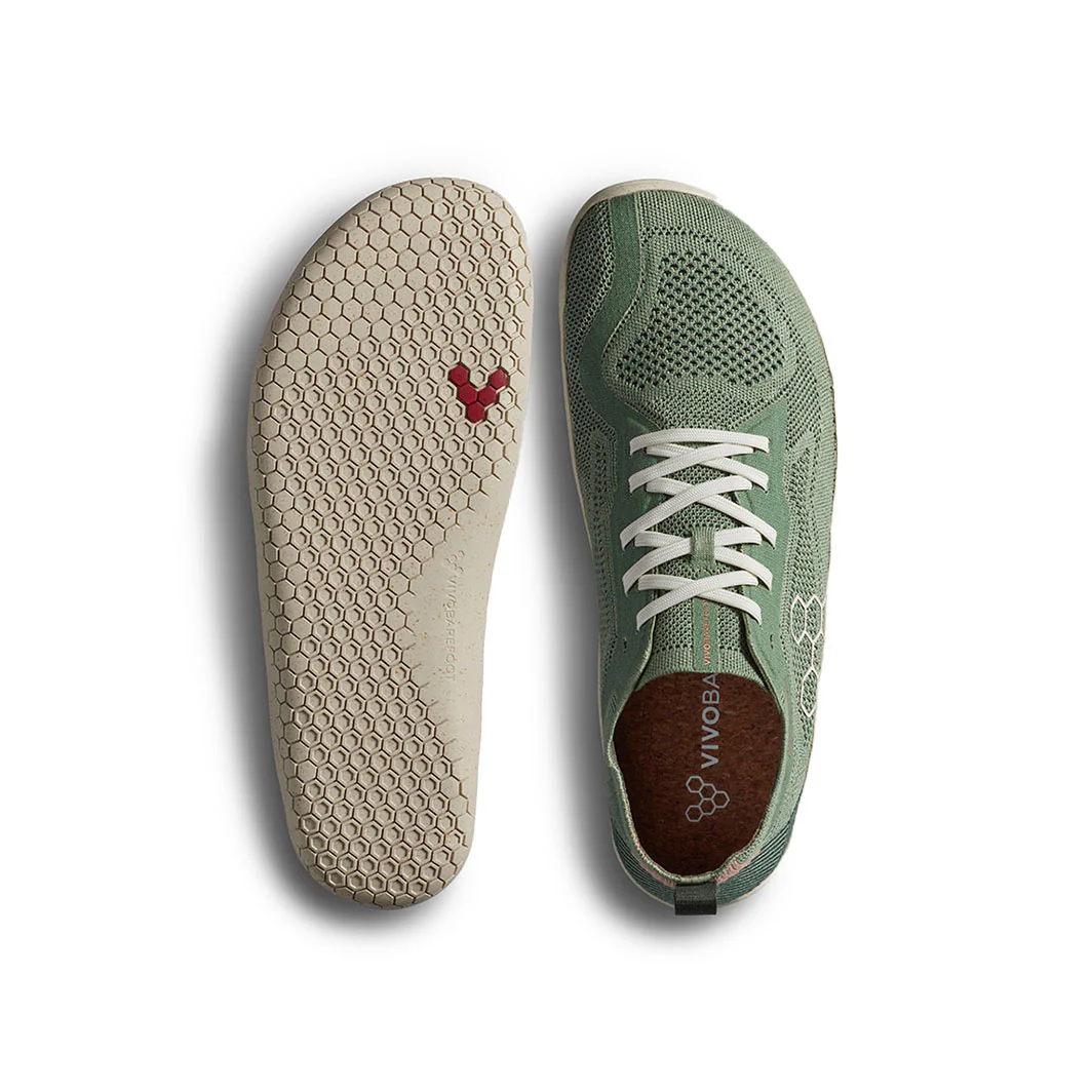 Vivobarefoot Primus Lite Knit Natural - Dusty Green (Womens) - Image 9