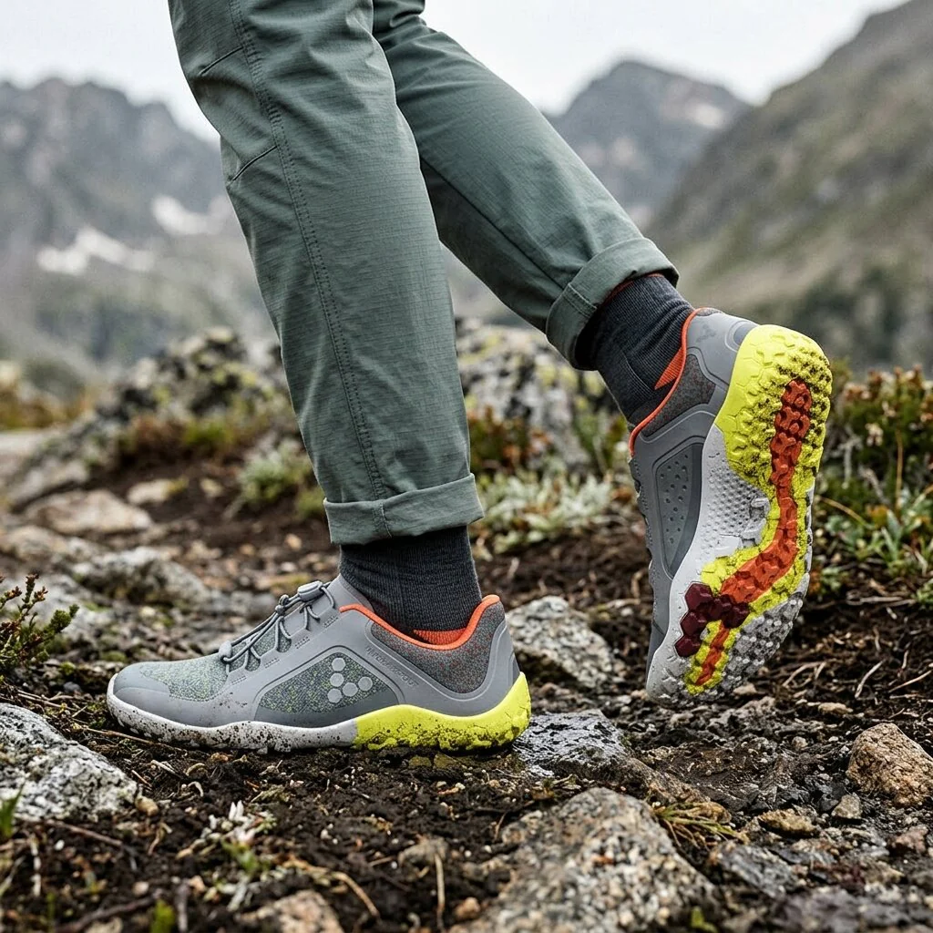 Vivobarefoot Primus Trail III All Weather FG Ultimate - Grey (Womens) - Image 2
