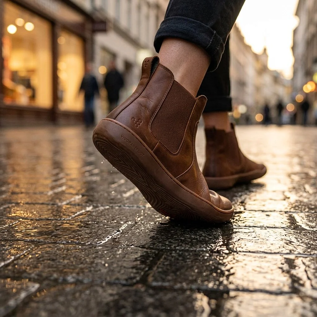 Vivobarefoot - Sensus Chelsea - Dark Tan (Womens) - Image 2