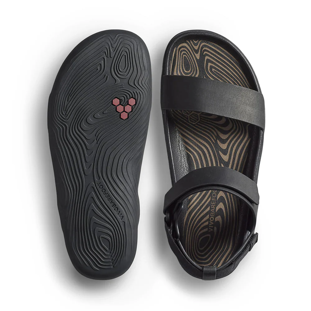 Vivobarefoot Sensus Yin Sandal (Womens) - Obsidian - Image 4