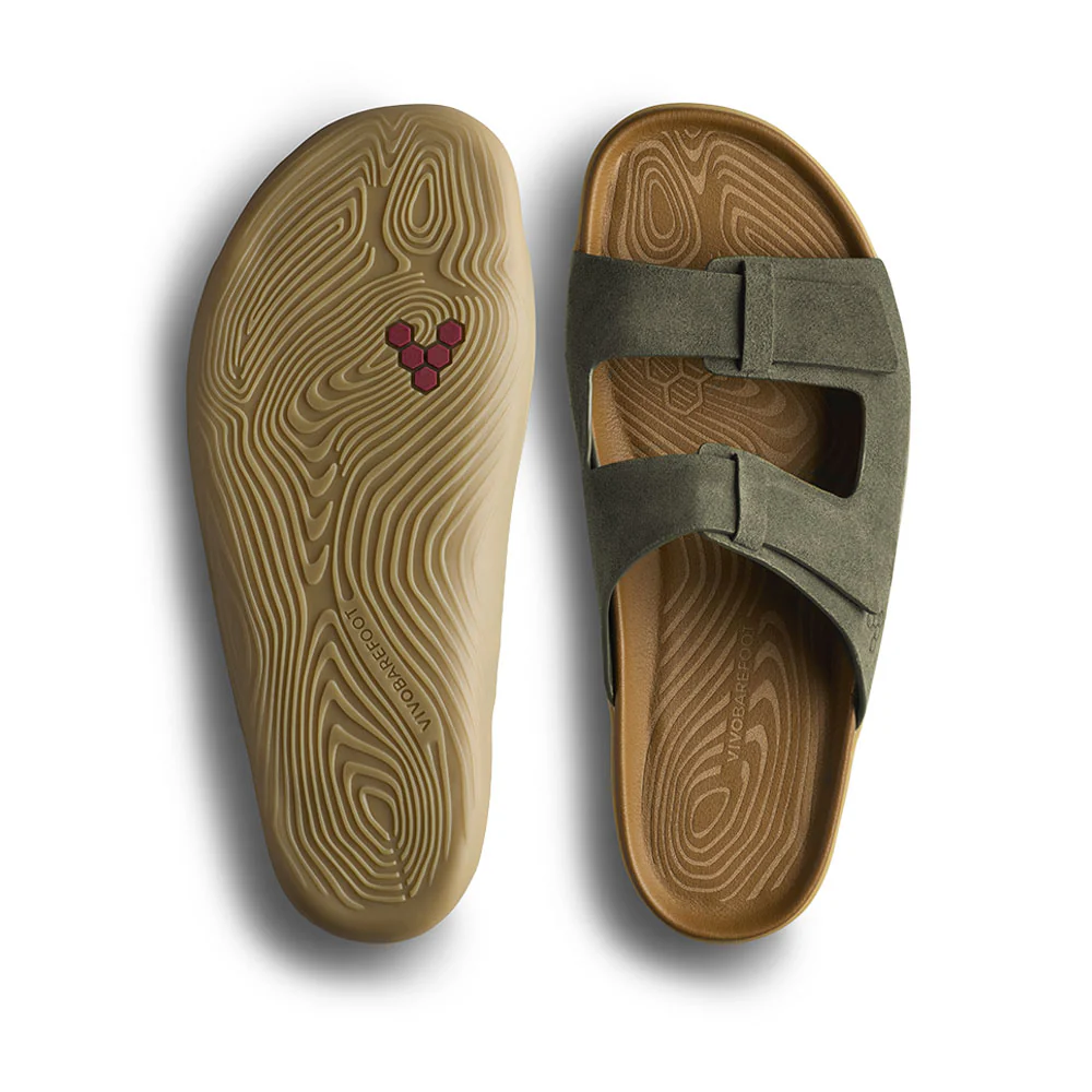 Vivobarefoot - Sensus Yin Slide (Mens) - Dark Olive - Image 4