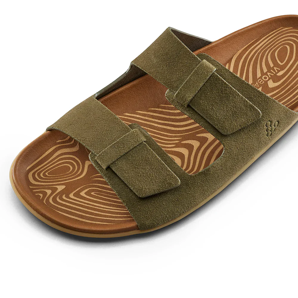 Vivobarefoot Sensus Yin Slide (Womens) - Dark Olive - Image 12